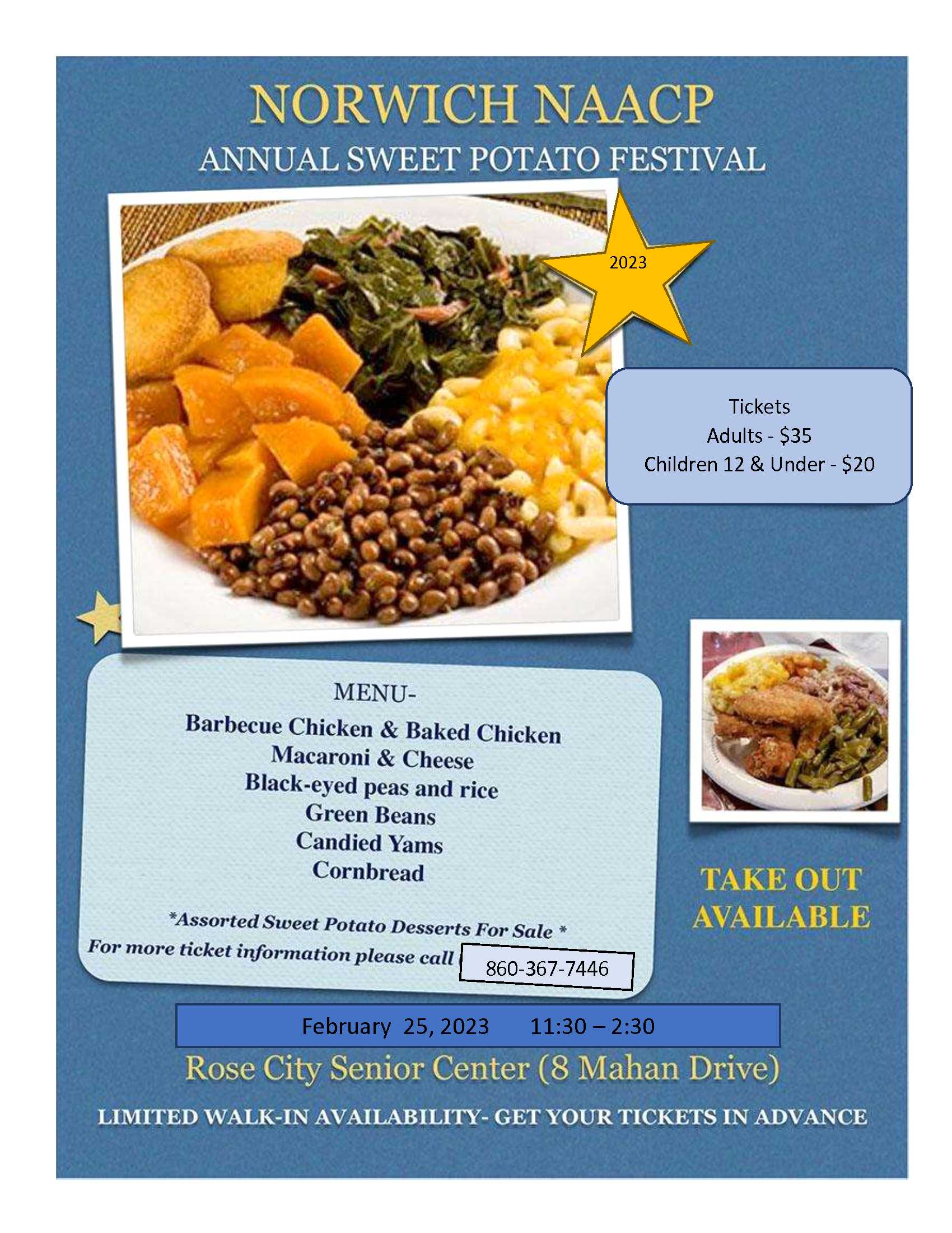 Annual Sweet Potato Festival NAACP Norwich CT Branch